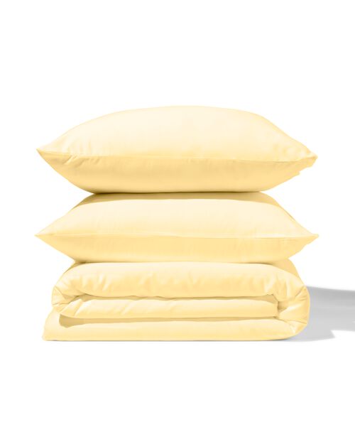 housse de couette en coton doux 140x200/220 jaune clair