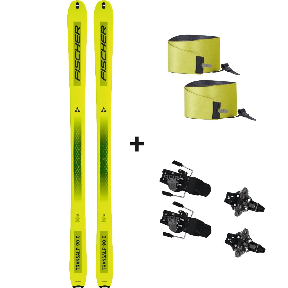 Fischer Transalp 90 Carbon 22/23 Tourenski Komplettset & Fischer ST Radical Bindung & Fell