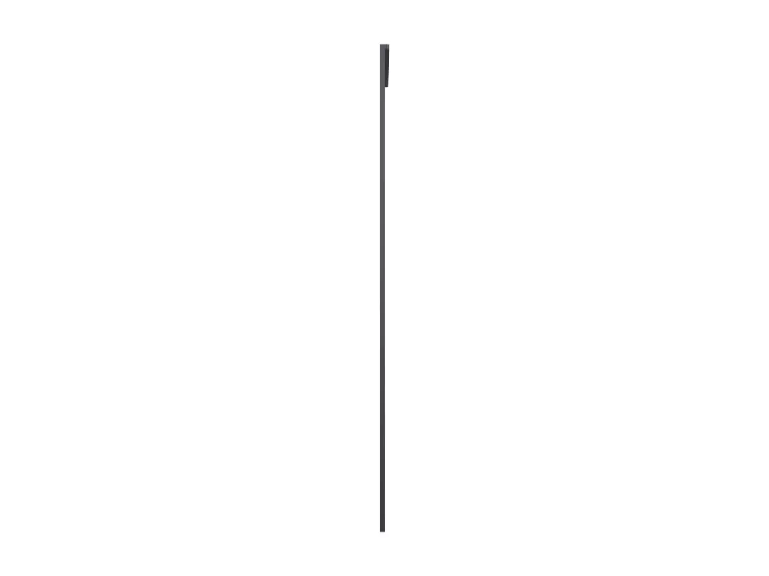 Porte coulissante Aluminium et verre ESG 90x205 cm Noir