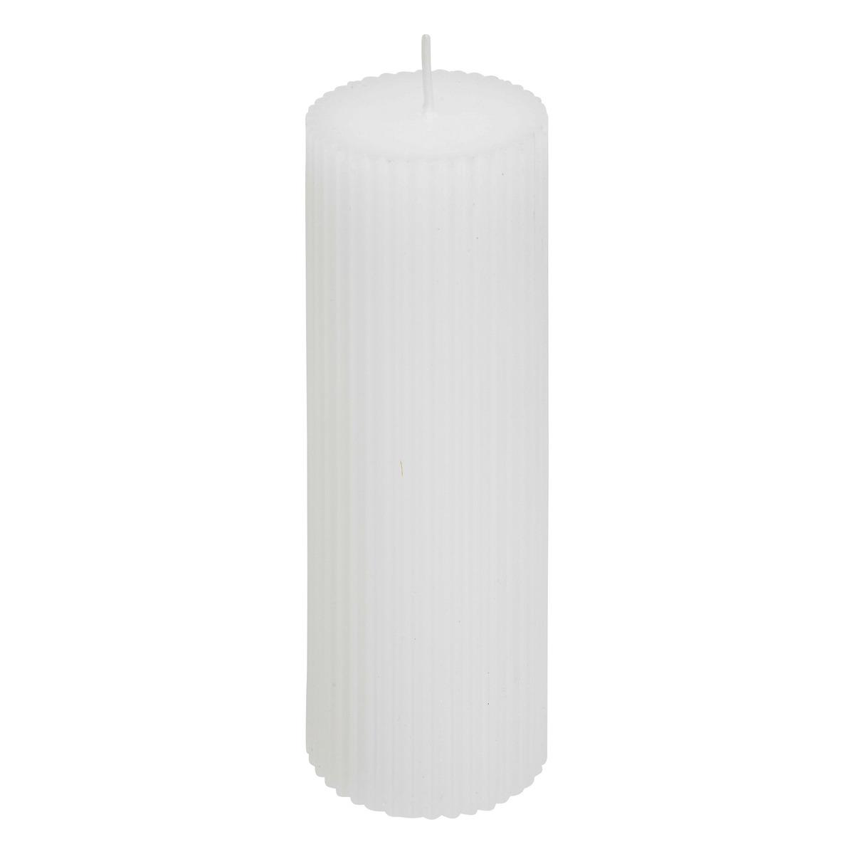 BOUGIE RONDE DEMI BLANC D.5X14CM