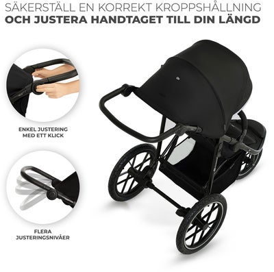 Kinderkraft HELSI 2 Terrengvogn, Black
