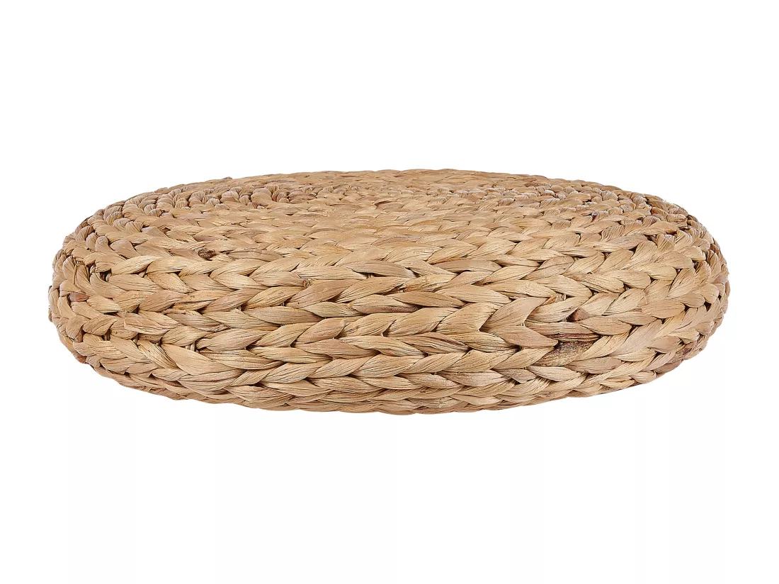 Pouf en fibres de jacinthe d'eau 40 x 10 cm WAHOO