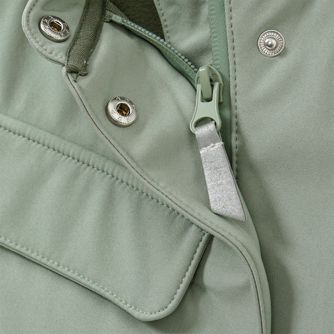 Topomini Baby Softshelljacke mit Kapuze salbei