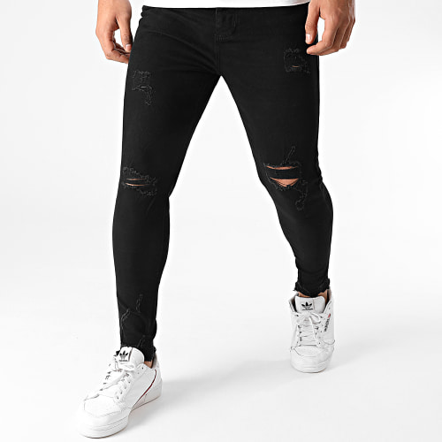 Jean Super Skinny Fit Destroy 72215-AH2 Noir