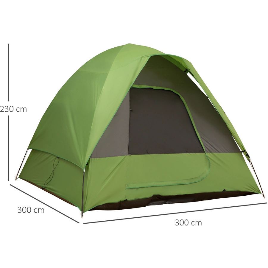 Outsunny Campingzelt für 4-5 Personen grün