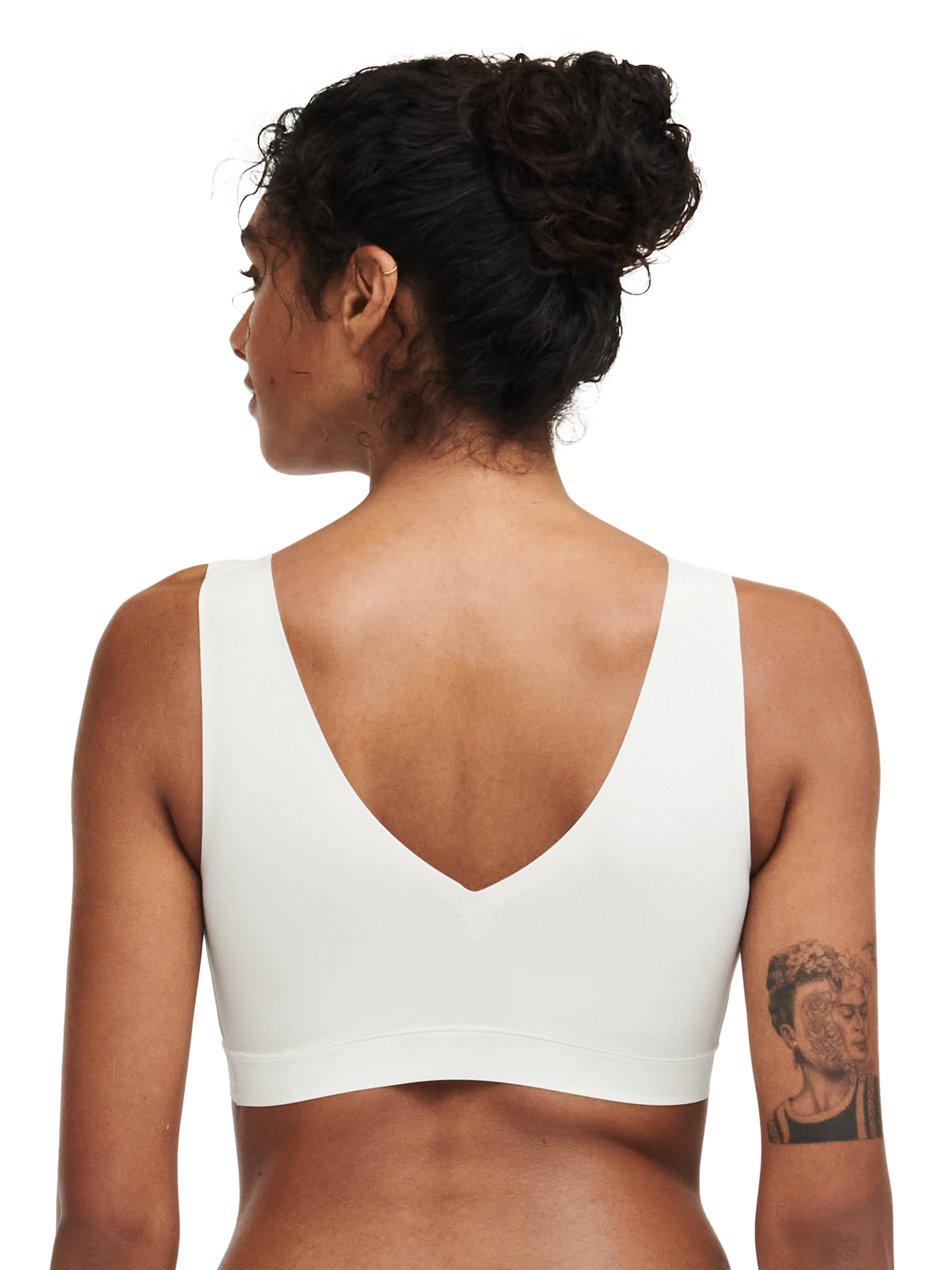 SOFTSTRETCH - Brassière coques v neck | Beige
