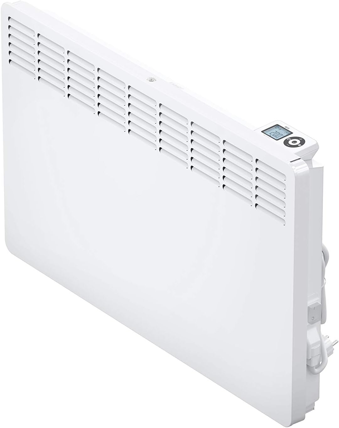 AEG Wandkonvektor WKL 2005 für ca. 20 m², 2000 W, 5-30 °C, wandhängend, LC-Display, Wochentimer, Metall, Ökodesign 2018, 236535
