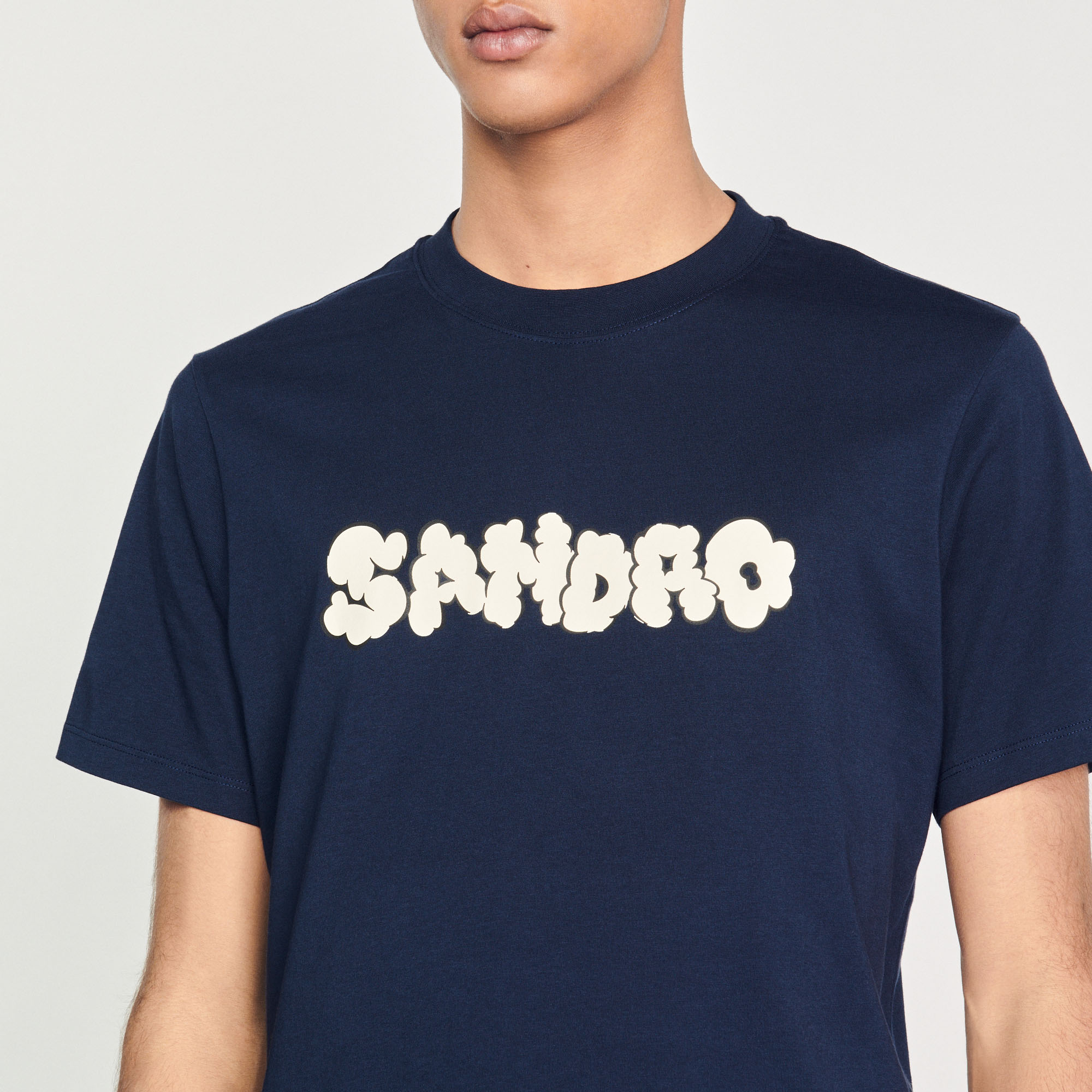 T-shirt broderie Sandro