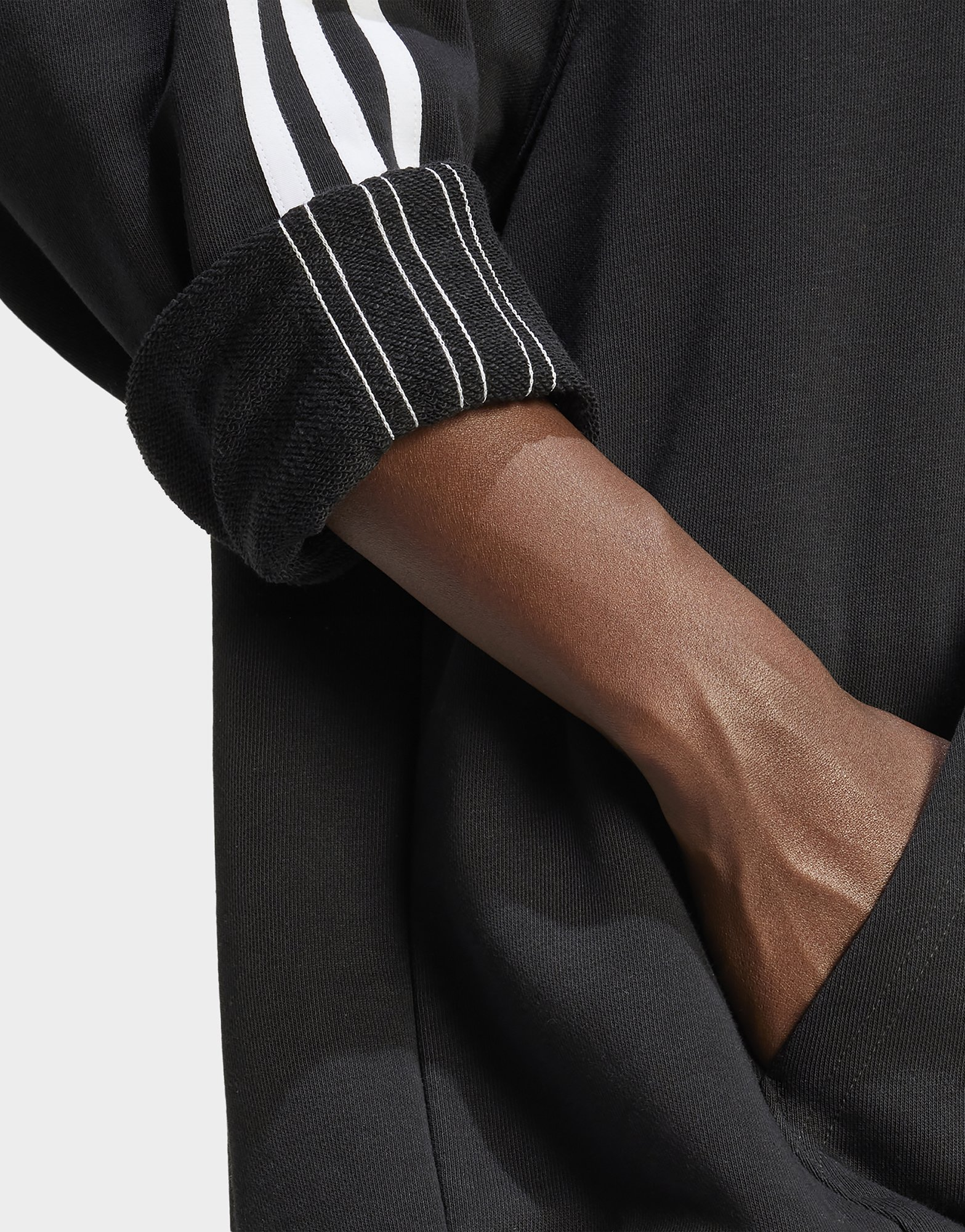 adidas Originals Sweat-shirt à capuche oversize Adicolor 3 bandes