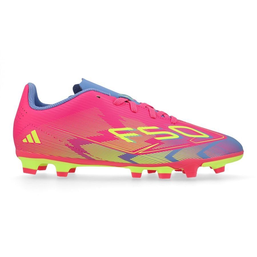 adidas F50 Club FxG Mystic Victory - Lucid Pink/Lucid Lemon/Blue Fusion Enfant