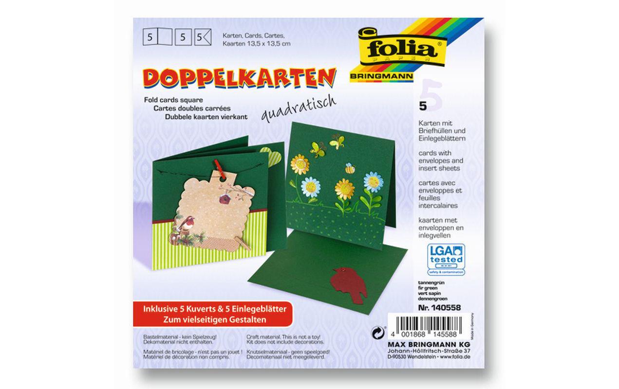 Blankokarte 220 g/m² quadratisch GrünBlankokarte