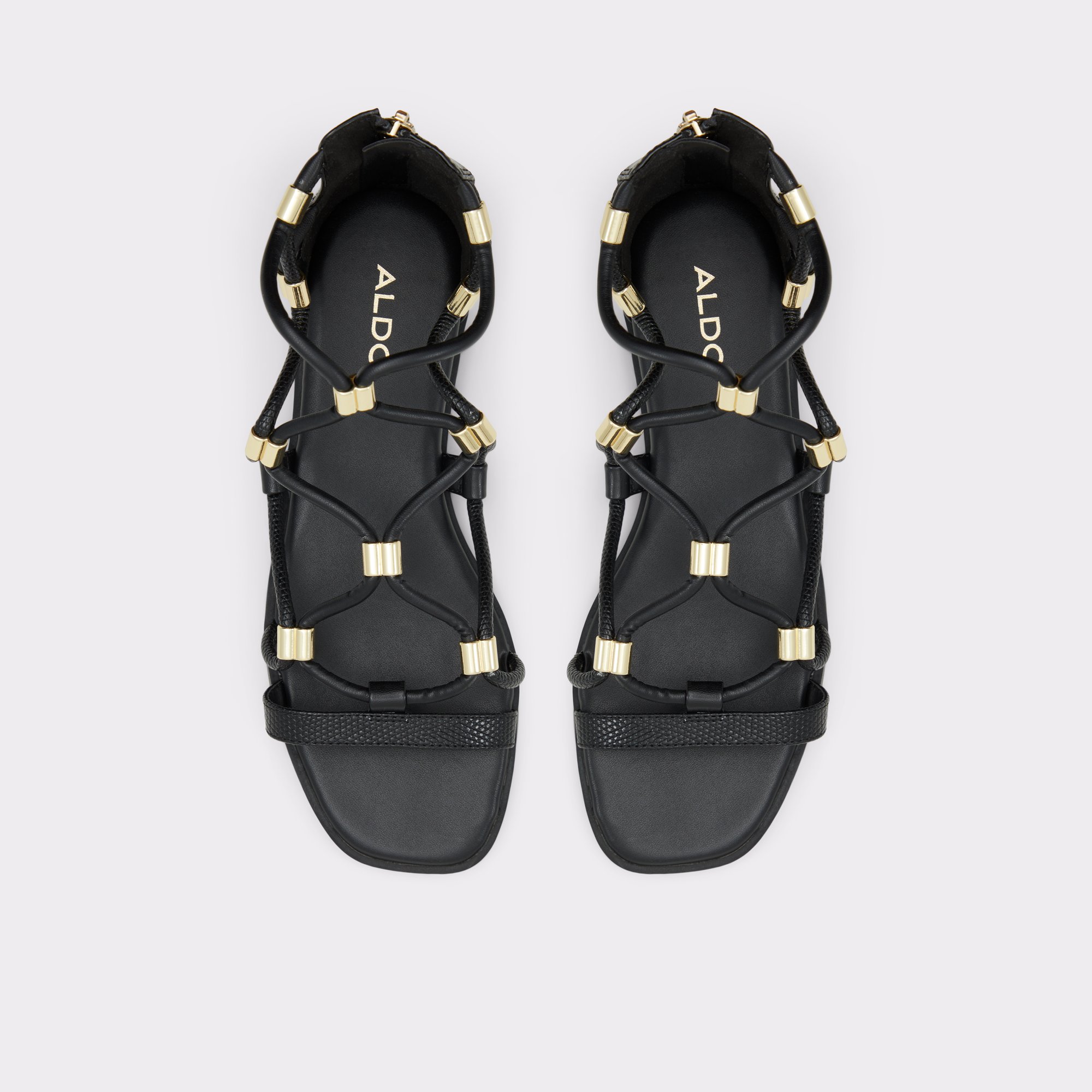 Occeran Black Women Strappy Sandals