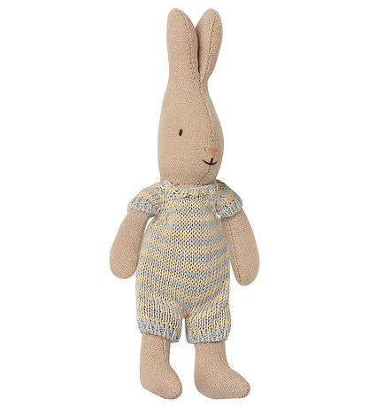 Maileg Kanin - Mikro - Lyseblå/Beige Striber