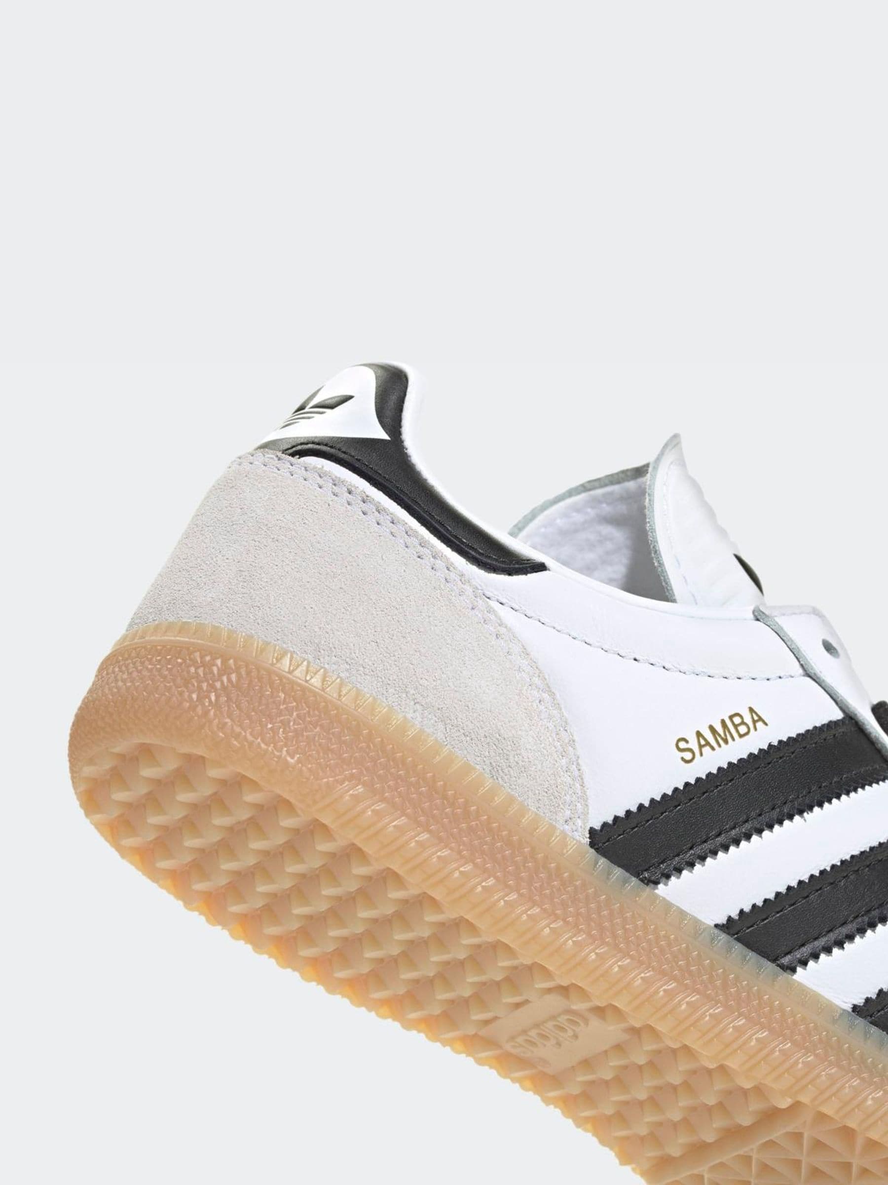 Wit/zwart - adidas Originals Samba JP Junior Trainers