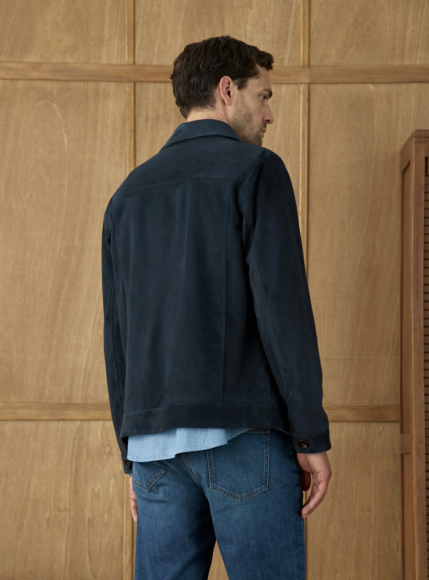 Cuir Simon Dark Navy