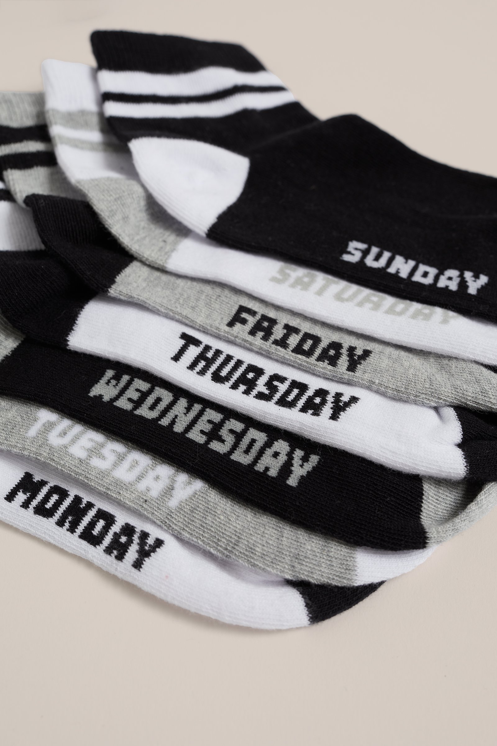 Jongens sokken, 7-pack WE Fashion Zwart