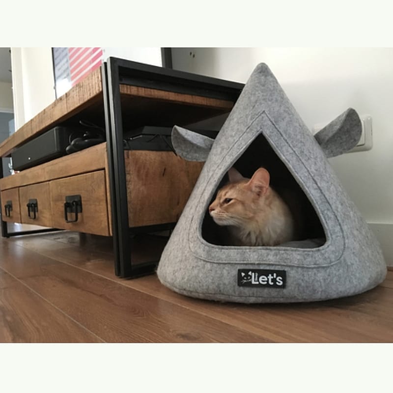 Let's Sleep Pet Cave Teepee Antraciet