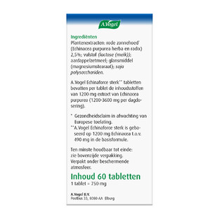 A.Vogel Echinaforce Sterk** Tabletten 60TB
