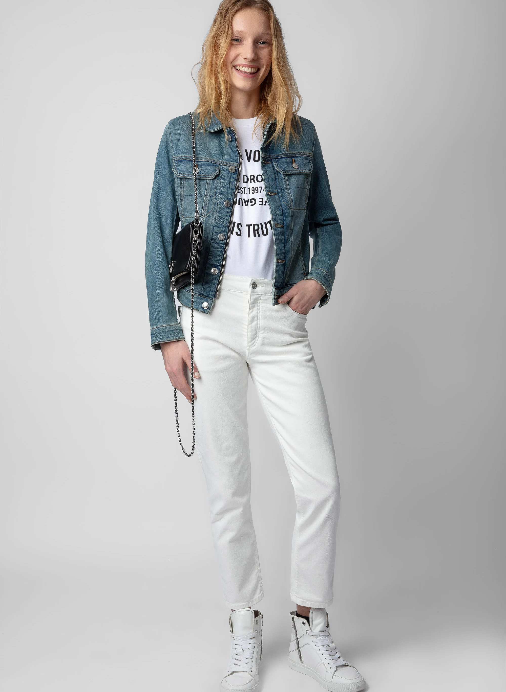 ROCK - Pochette en cuir | Noir
