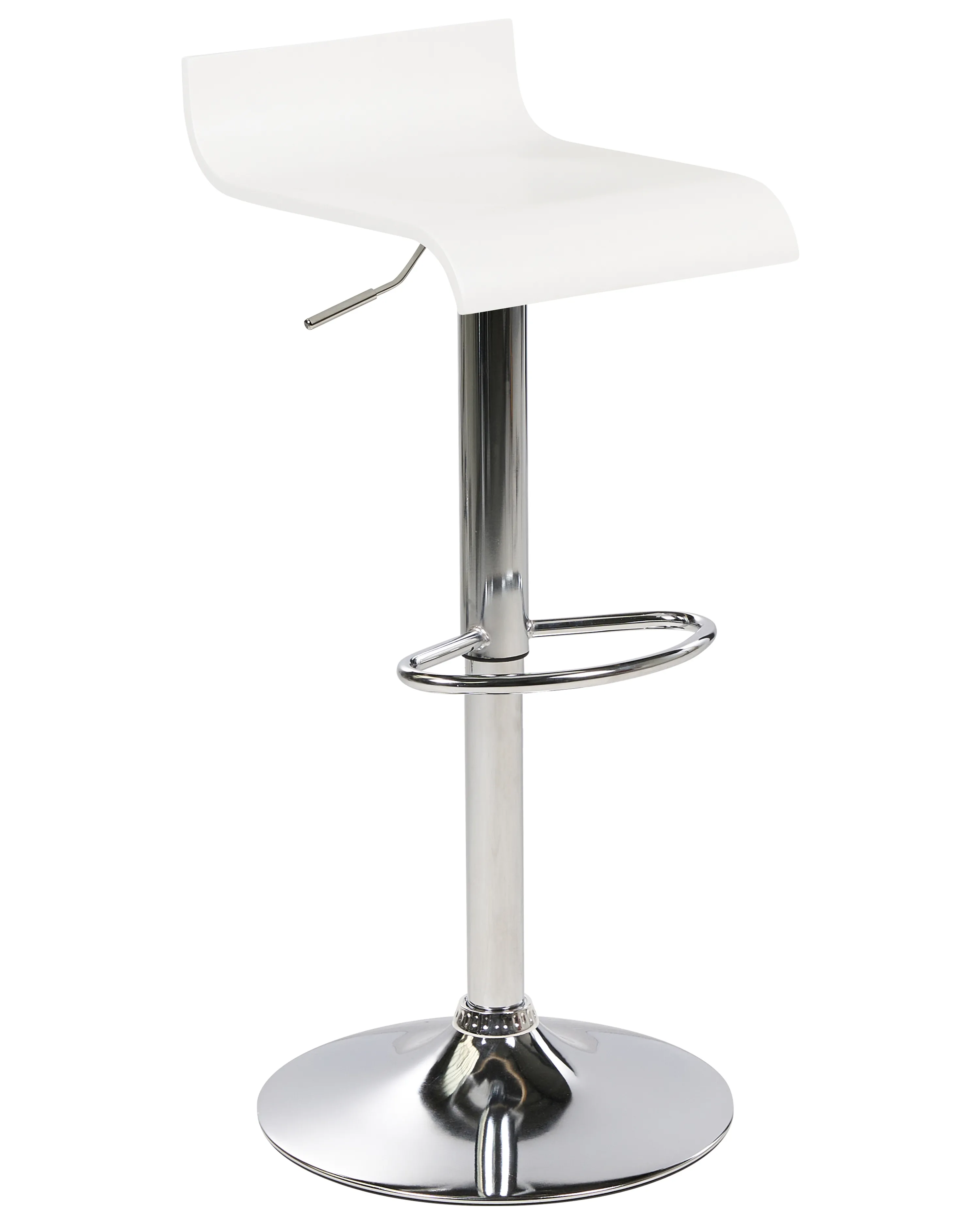 Set van 2 barstoelen VALENCIA draaibaar Wit