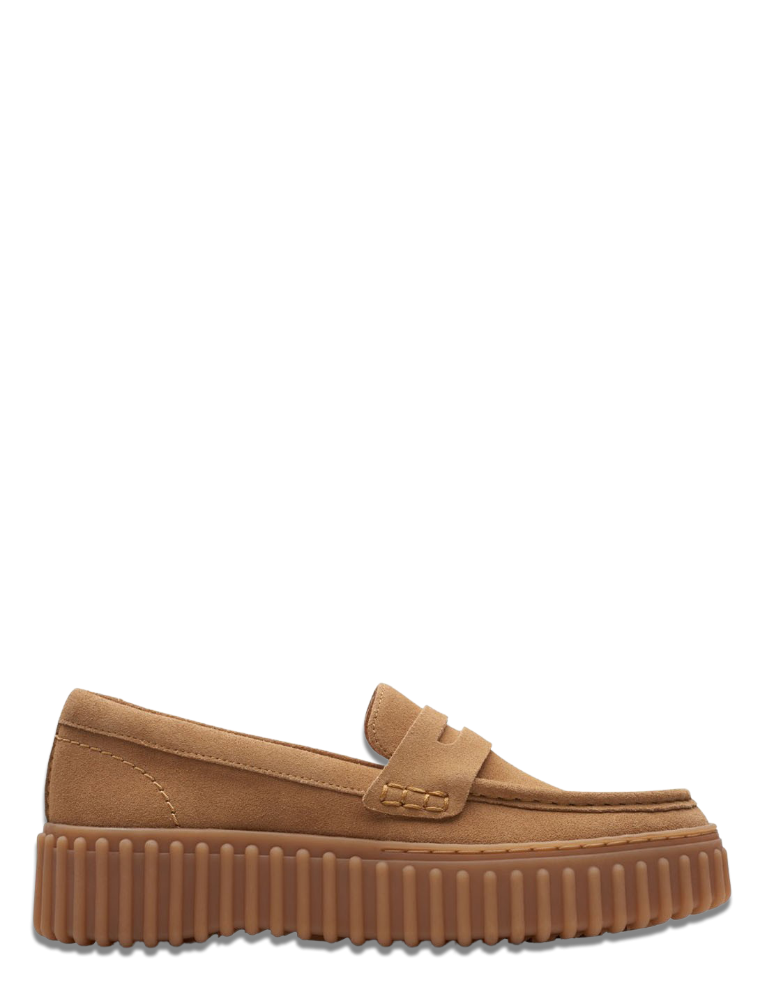 clarks Mocassin femme torhill penny light tan suede