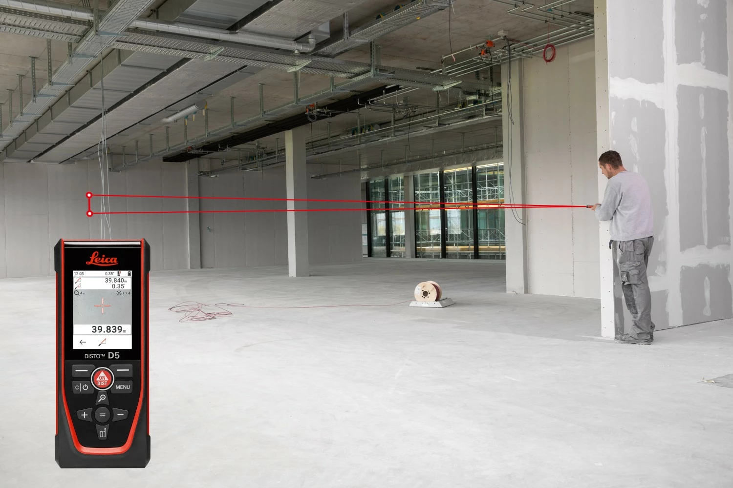 Leica Disto D5 Afstandsmeter in tas - Bluetooth - 200m - IP54