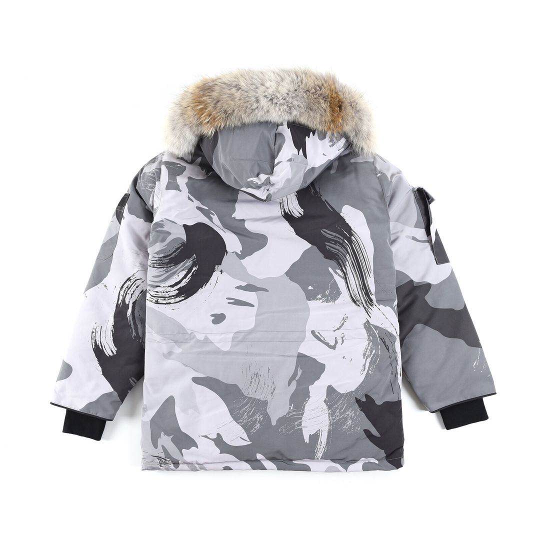 Canada Goose Expedition Parka  For Men & Women Print Grey