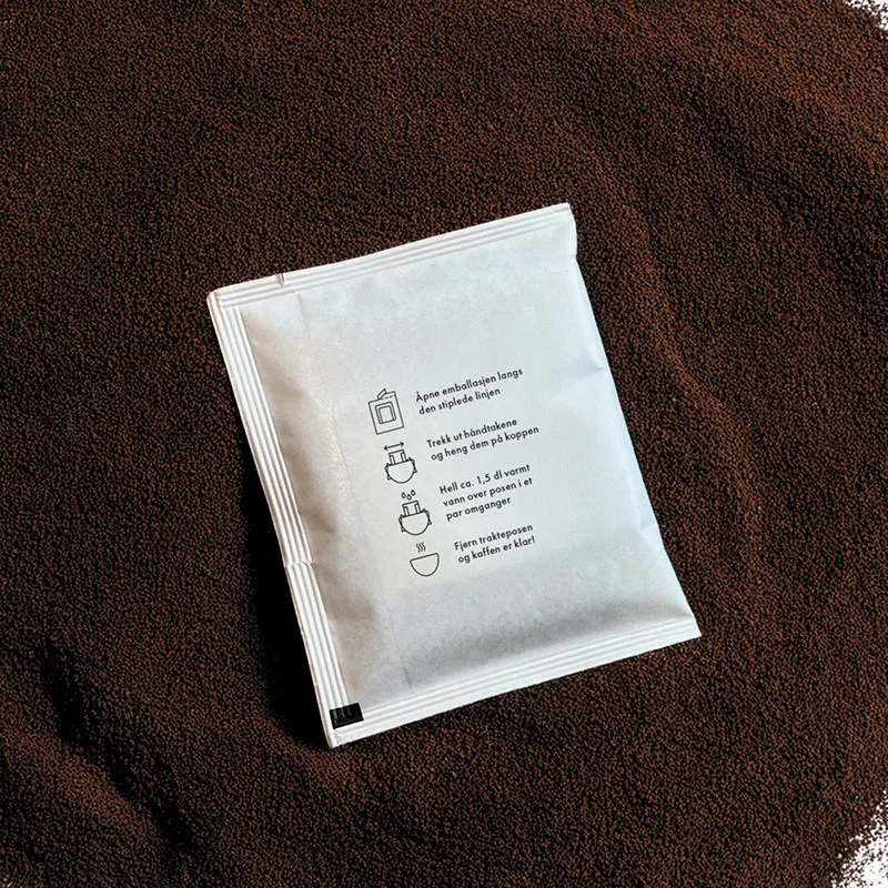 Om Litt Brasil Kaffe Filter Medium Brent/røsted