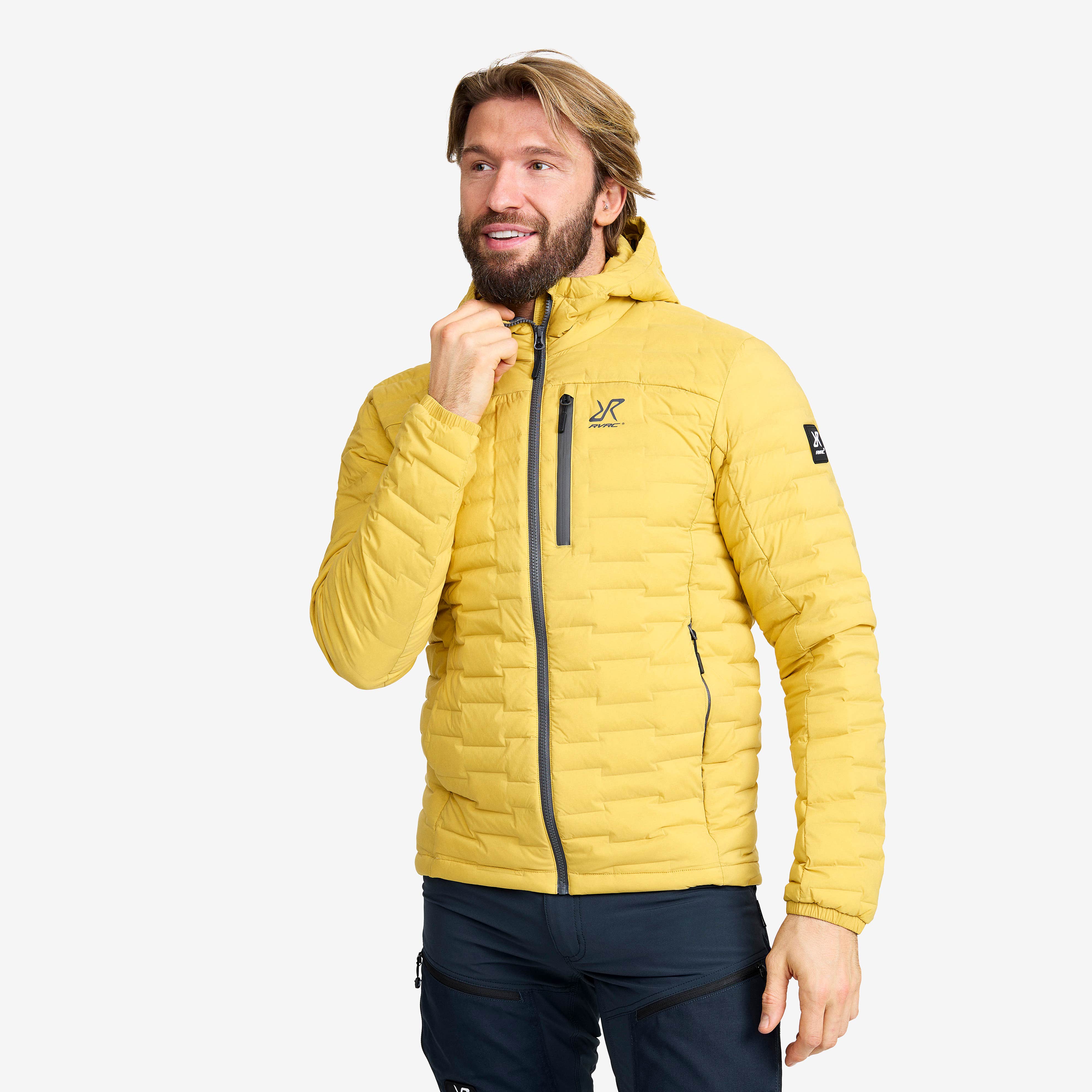 Flex Stretch Down Jacket Herre Sauterne