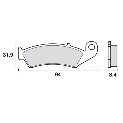 Plaquettes de freins Brembo Organique arrière
