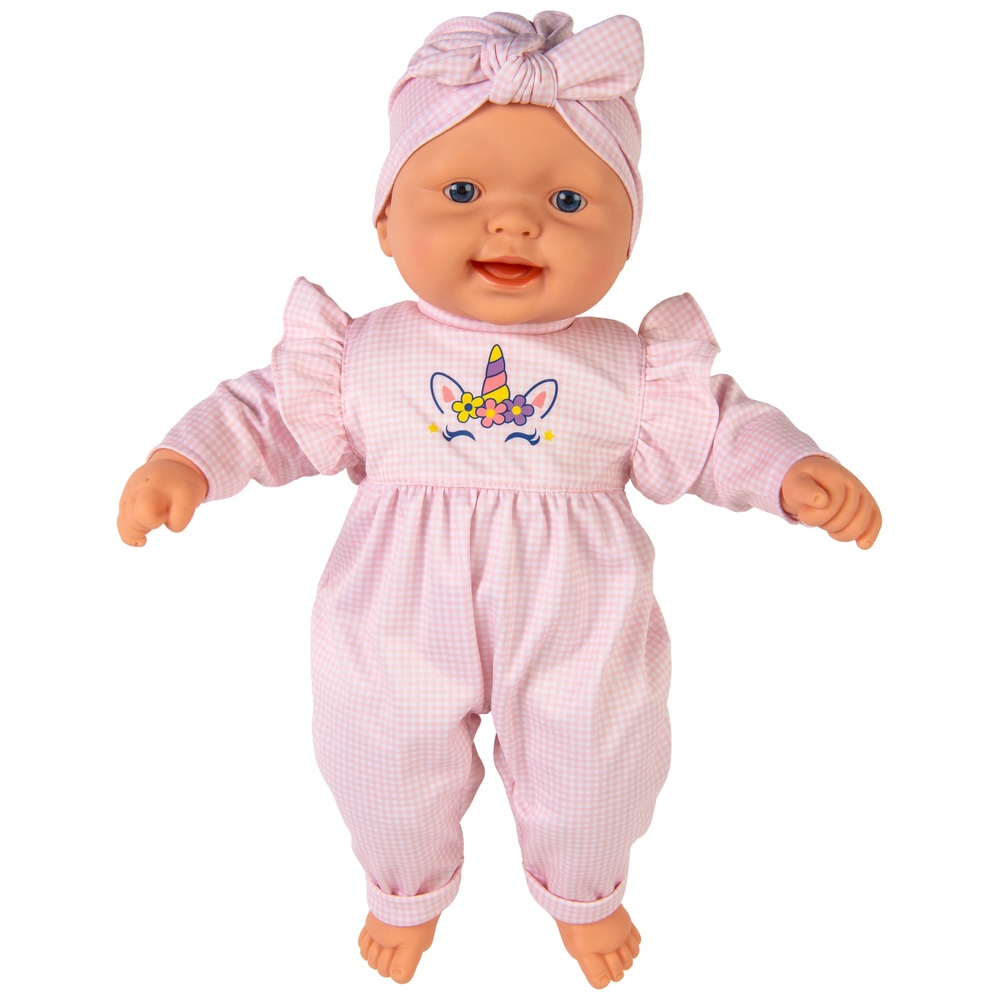 50 cm große Babypuppe im rosa Outfit