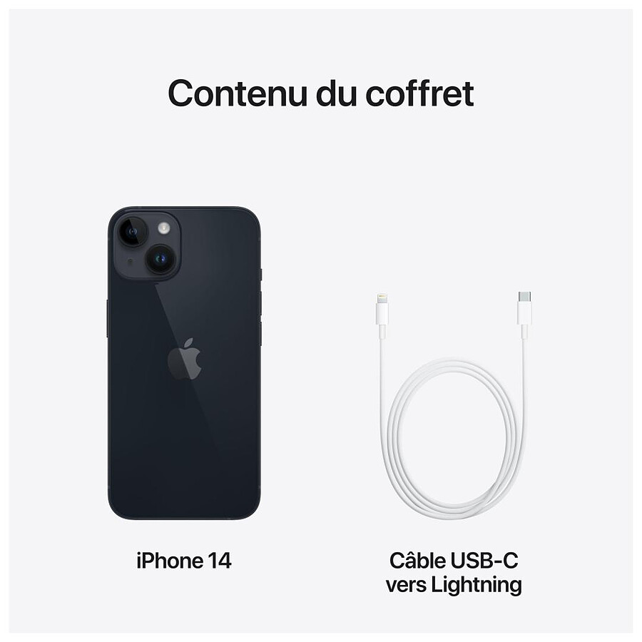 Apple iPhone 14 Minuit - 128 Go · Reconditionné