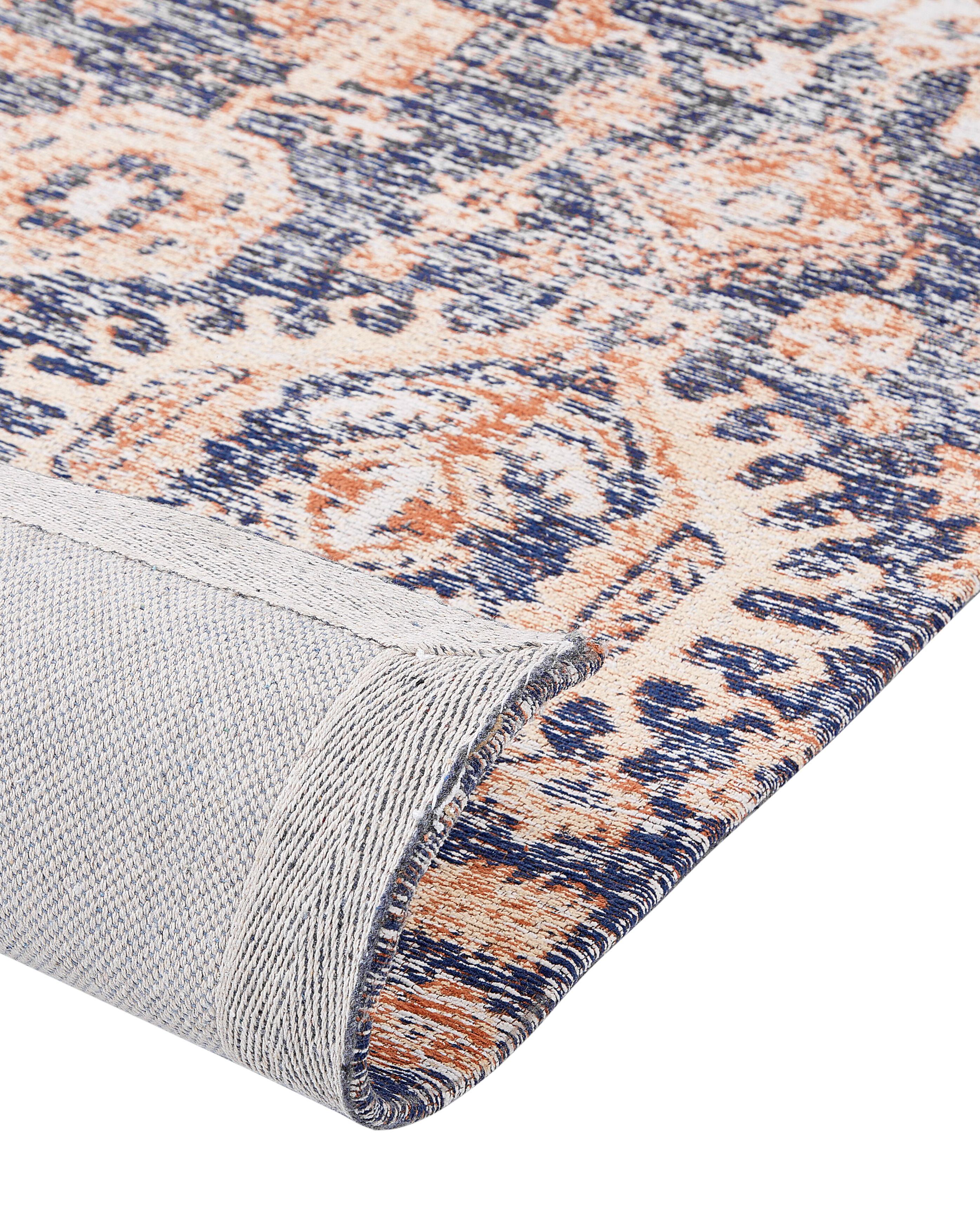 Vloerkleed KURIN Blauw 140 x 200 cm Katoen