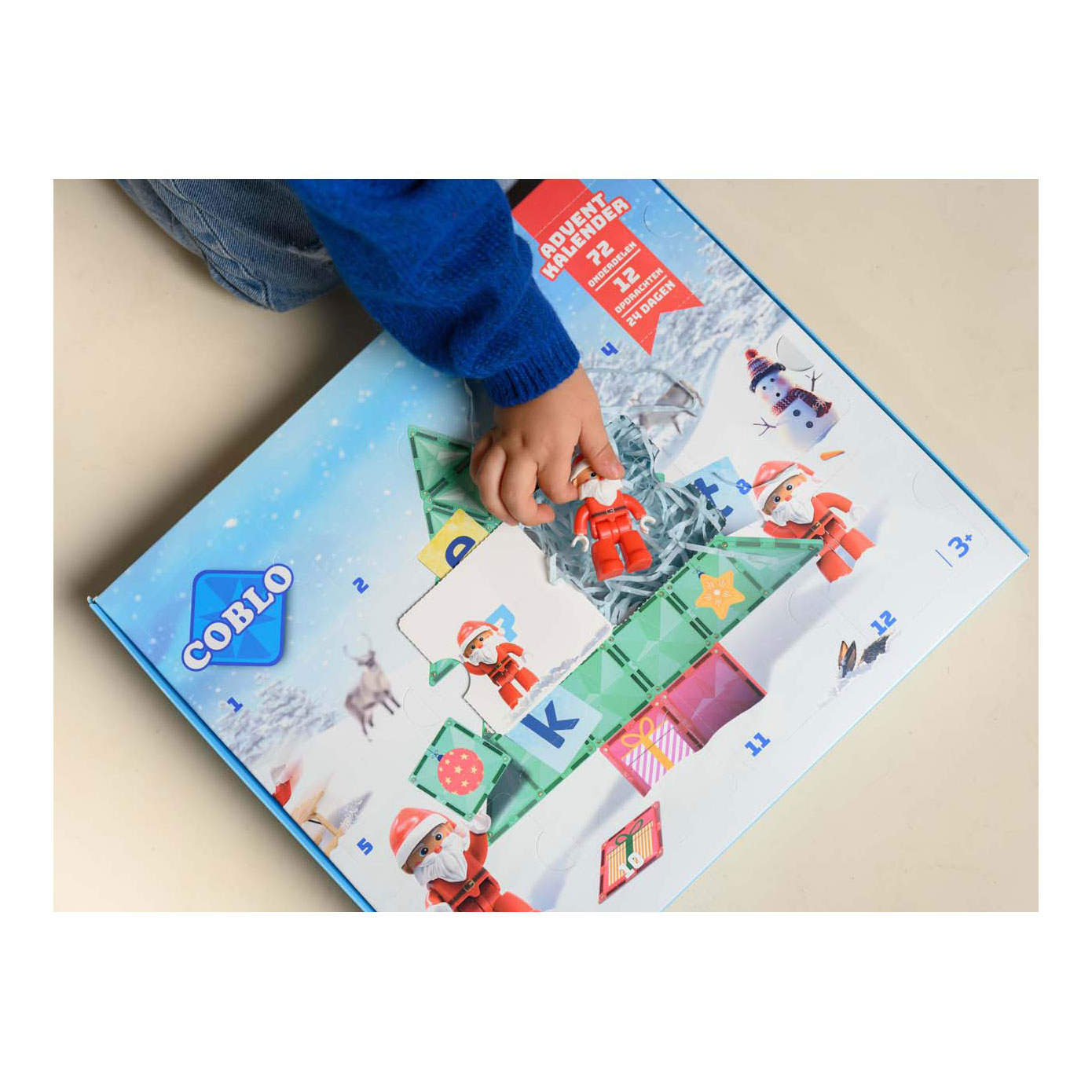 Coblo Magnetisch Bouwspeelgoed Adventskalender, 72dlg.