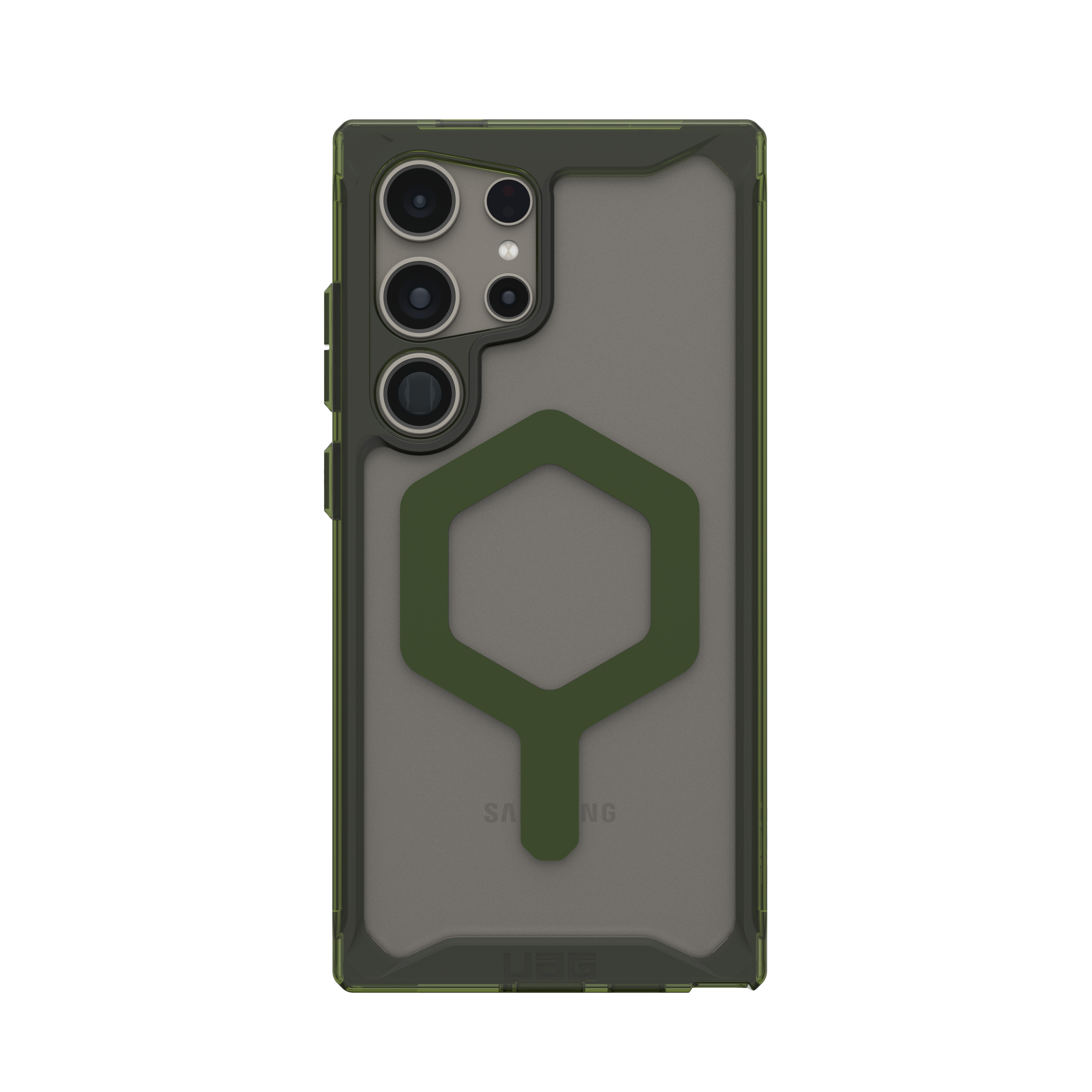 Samsung Galaxy S24 Ultra Schutzhülle Plyo Pro MagSafe-Modul (214431114372) - Transparent (Olive)