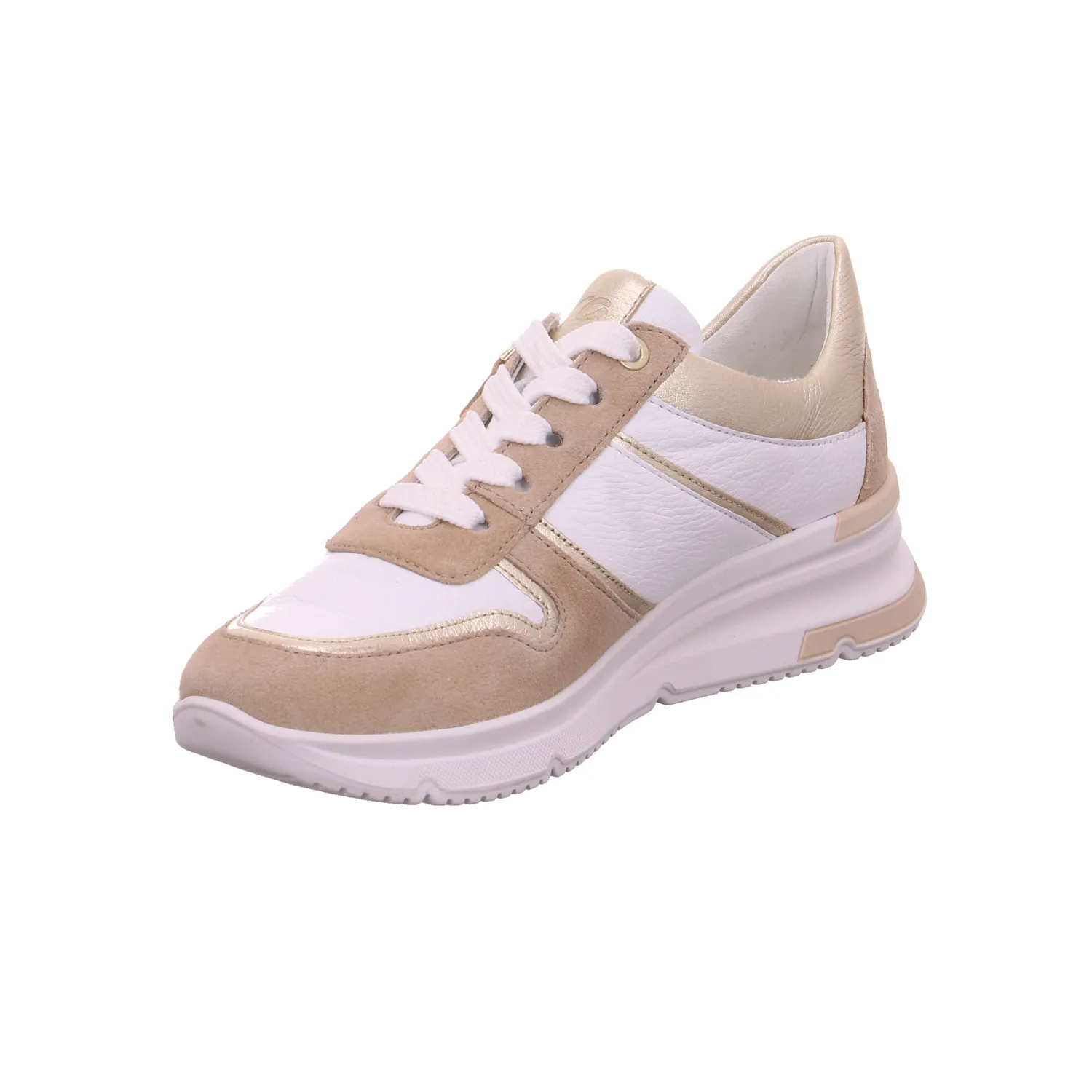 ARA Sneaker Beige Leder  mit Wechselfussbett