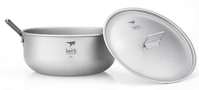 KEITH TITANIUM - CASSEROLE TITANE 1-8 L
