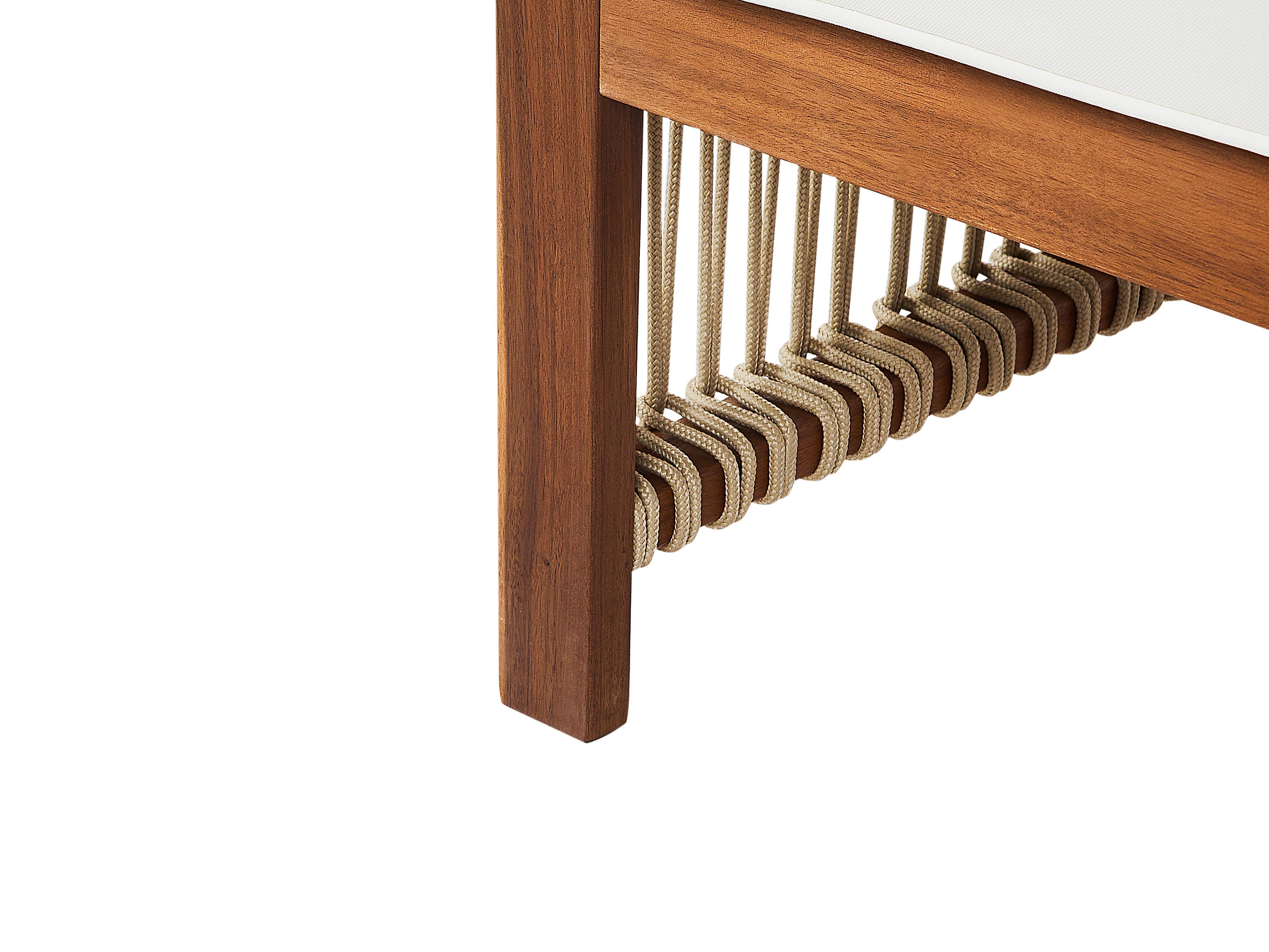 Loungeset met tafel 4-zits ANTRIA Acaciahout Beige