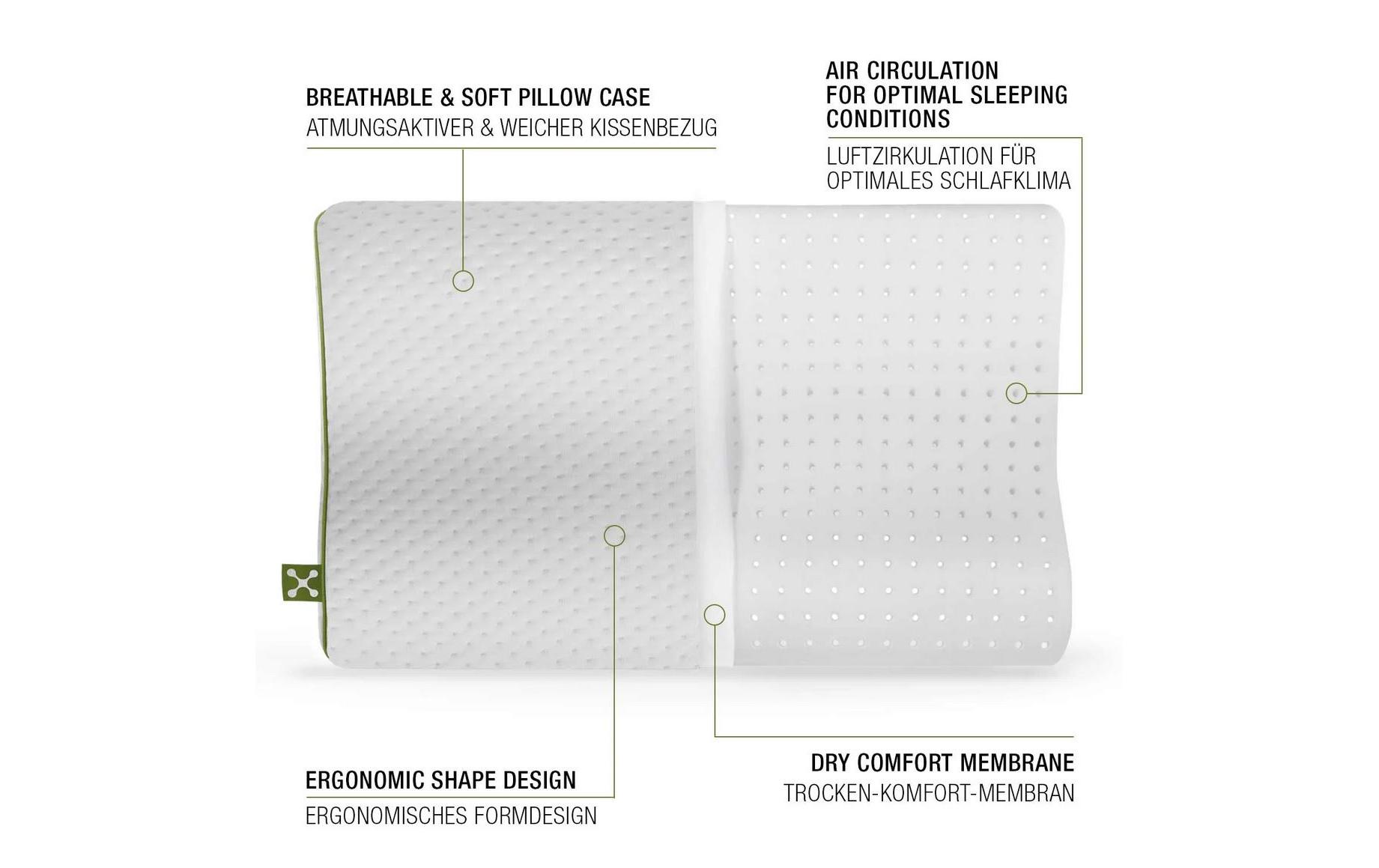 Kissen Kids Ergonomic 50 x 32 cmErgonomisches Schlafkissen