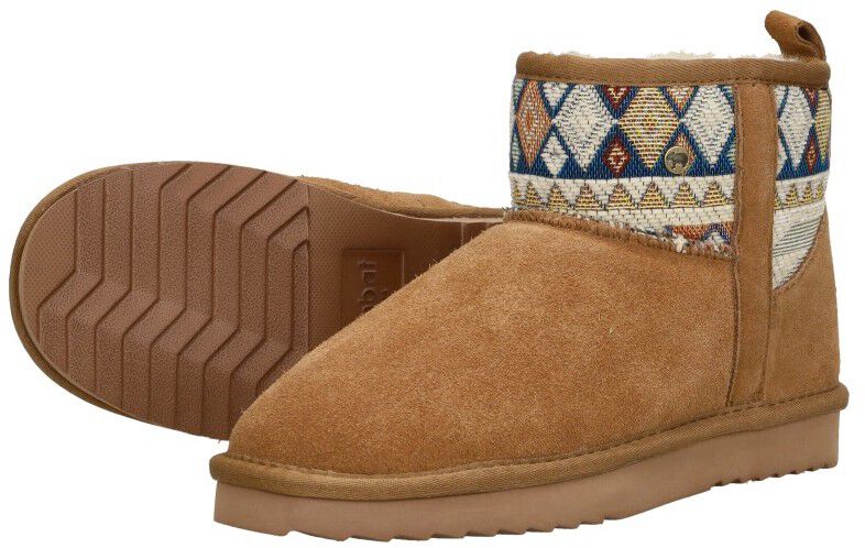 Warmbat Wallaby-Print cognac