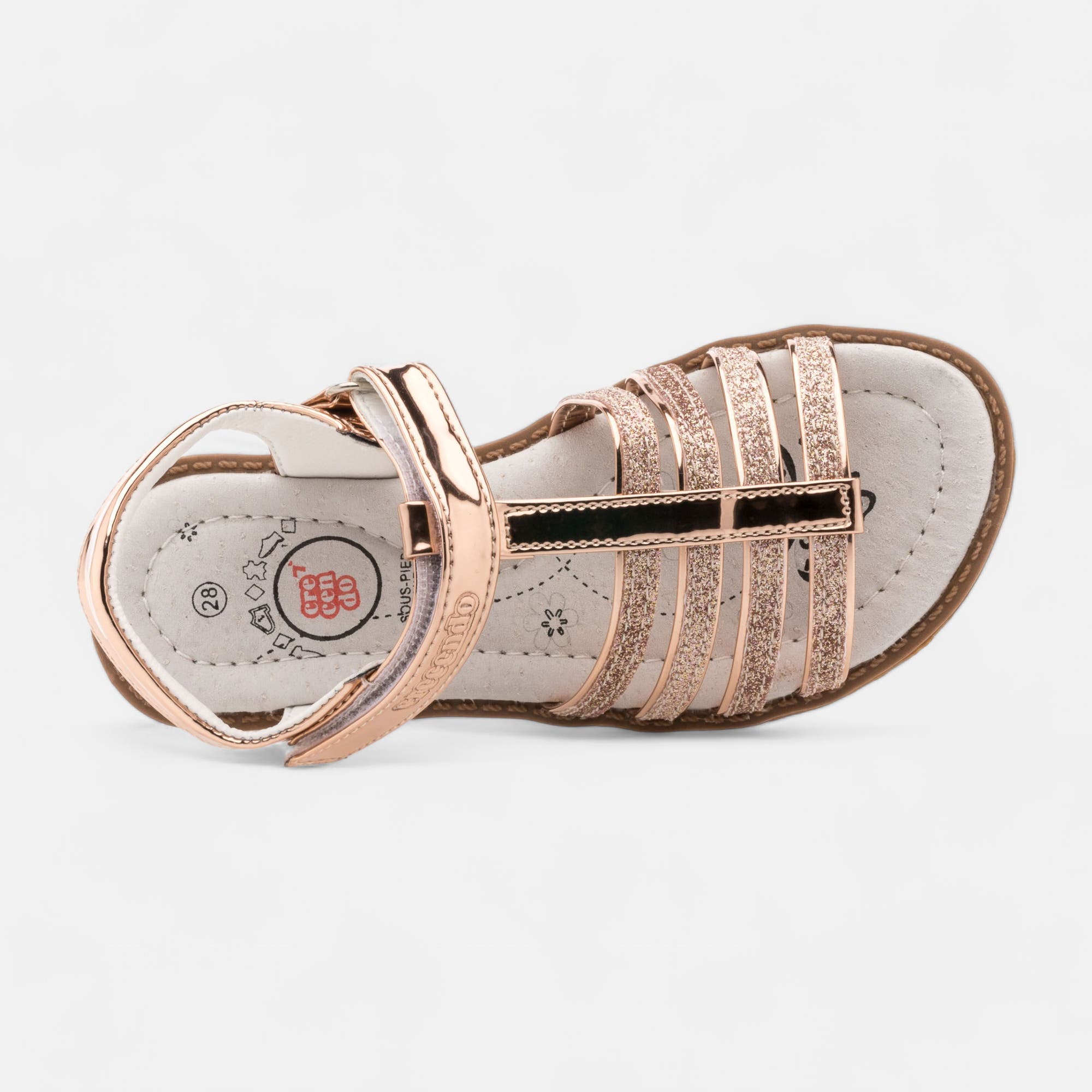 Nu-pieds Fille rose