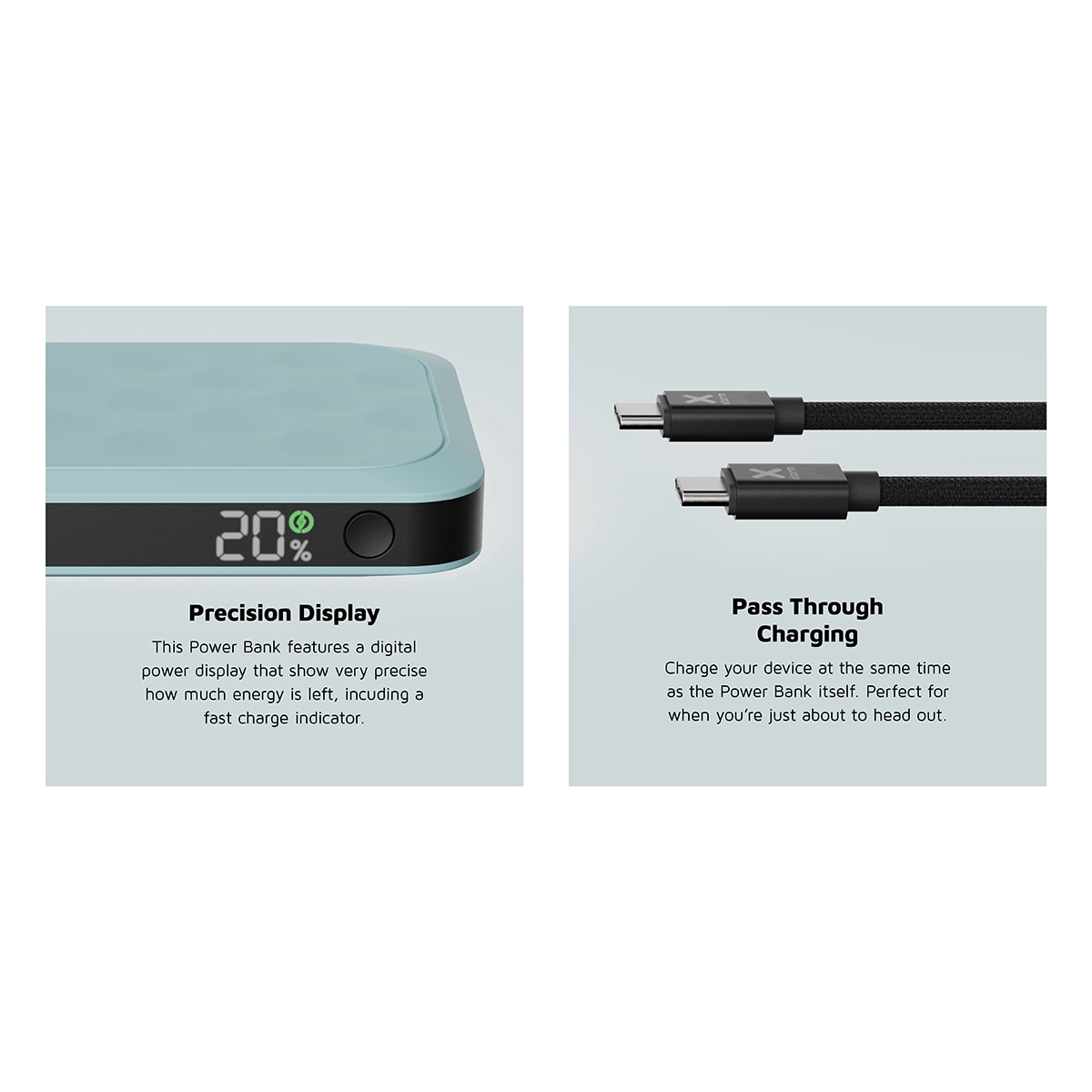 Xtorm 20W Fuel Series 10000mAh powerbank (blå)
