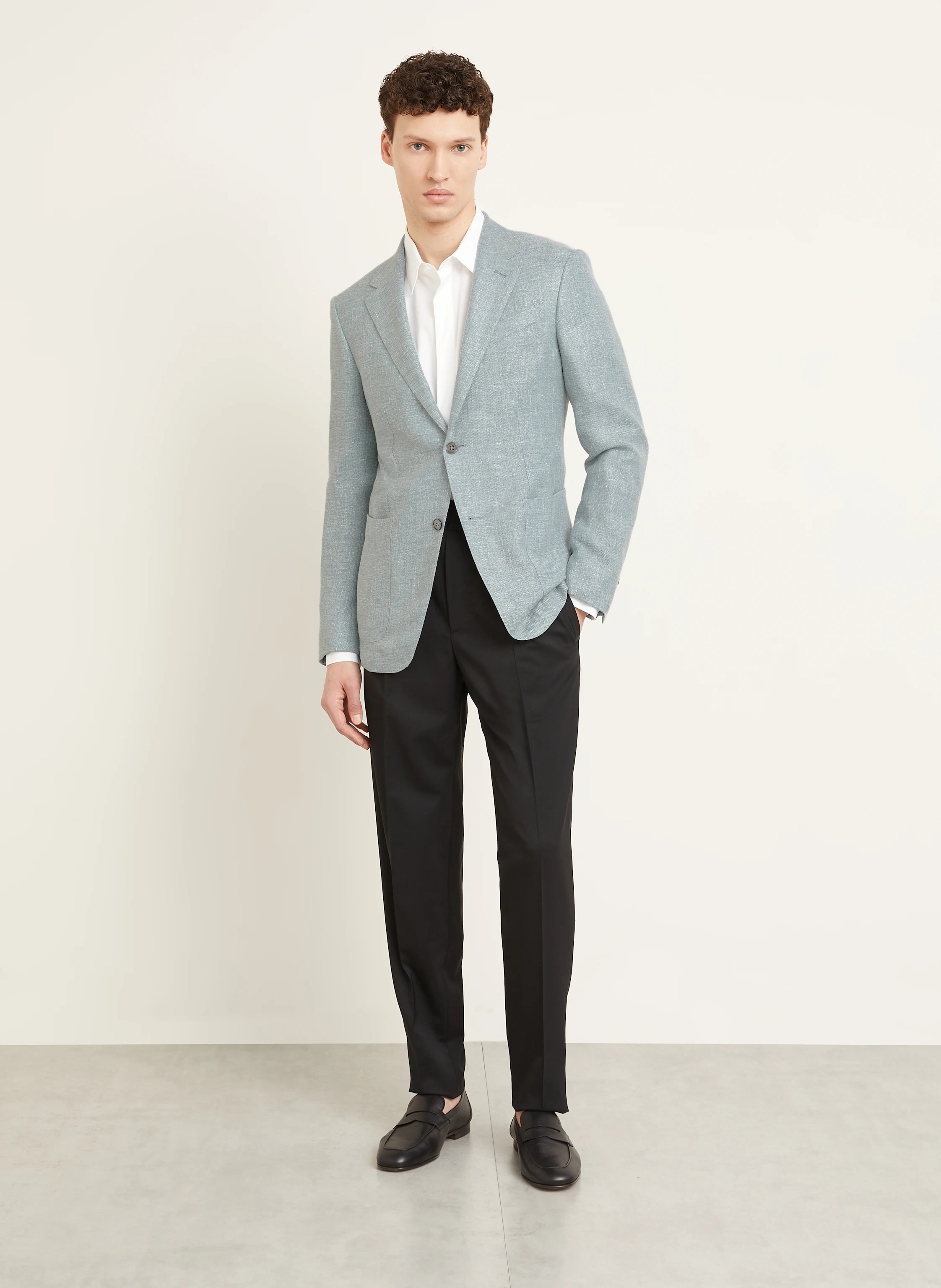 ZEGNA Sakko Slim Fit mit Leinen