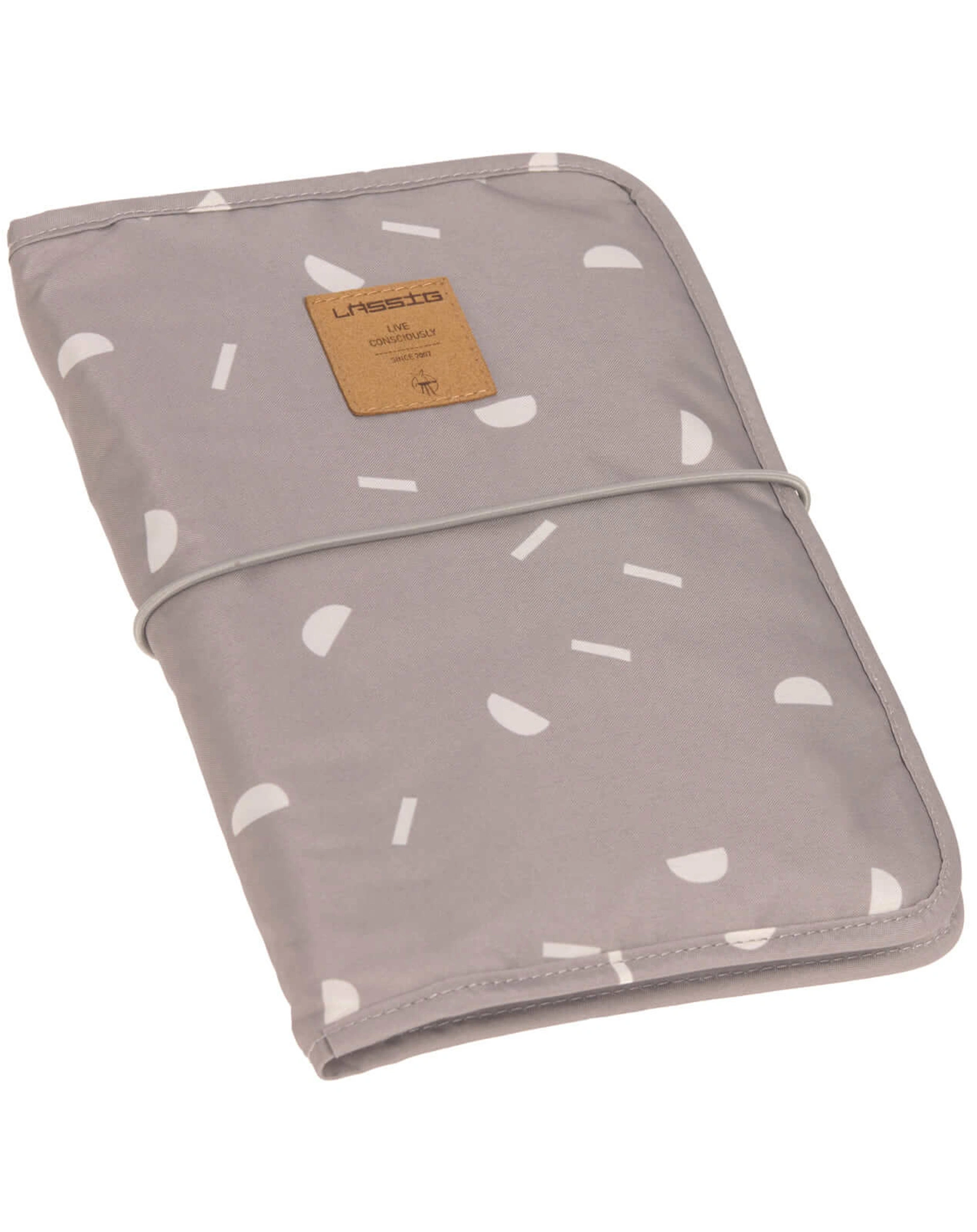 Windeltasche CHANGING PAD - BLOCKS in taupe