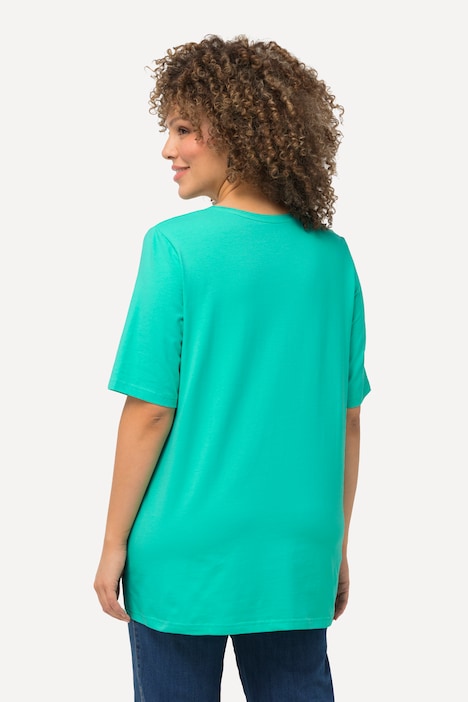 T-Shirt, A-Linie, V-Ausschnitt, Halbarm