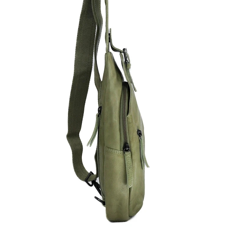 Bear Design Crossbody Tas Daley Moss