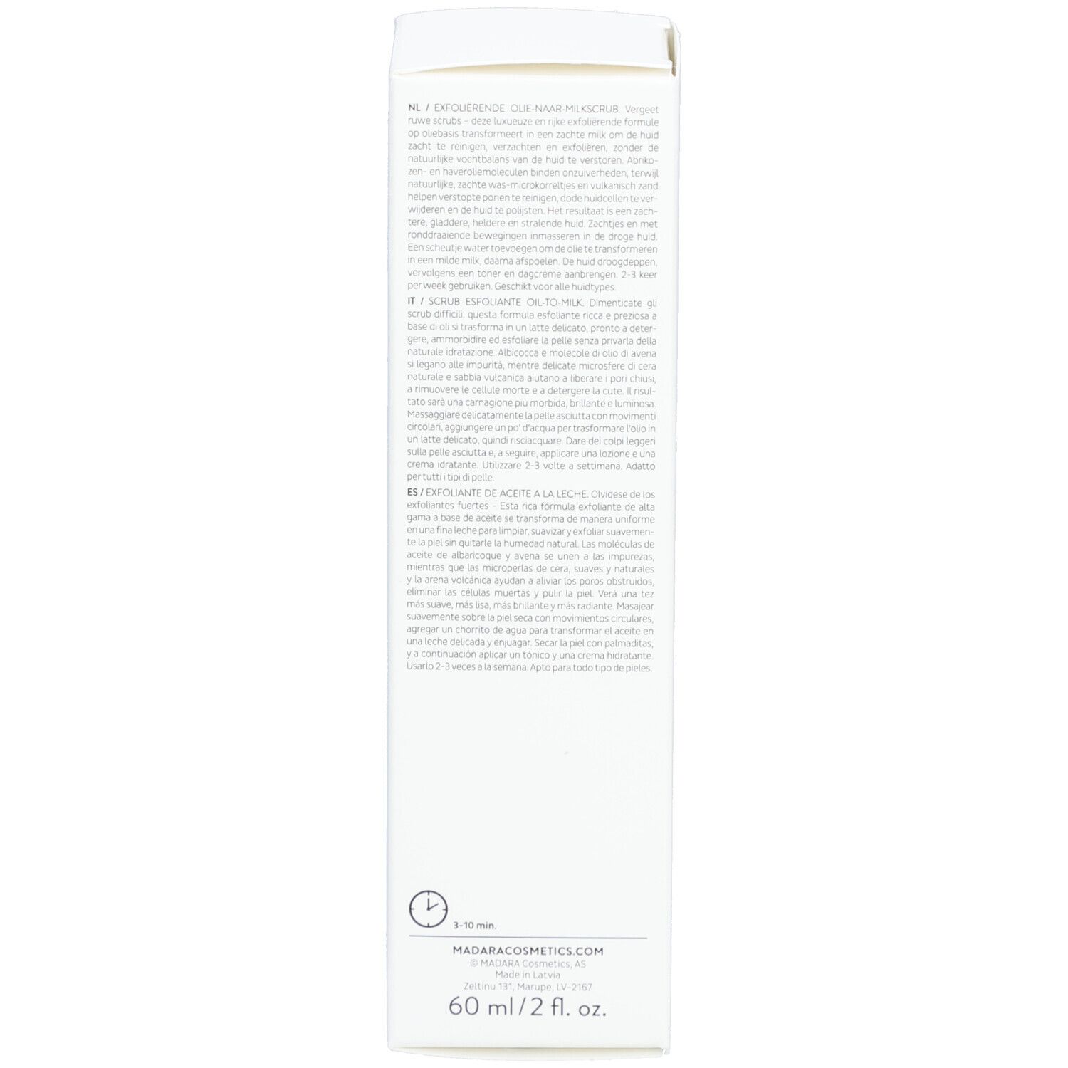mádara Scrub Exfoliating Oil-To-Milk