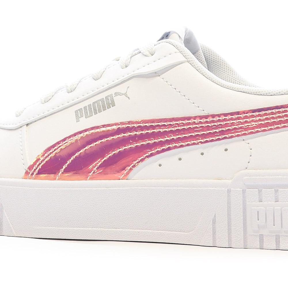 Puma Baskets Blanches/Rose Brillant Fille Puma Carina 2.0