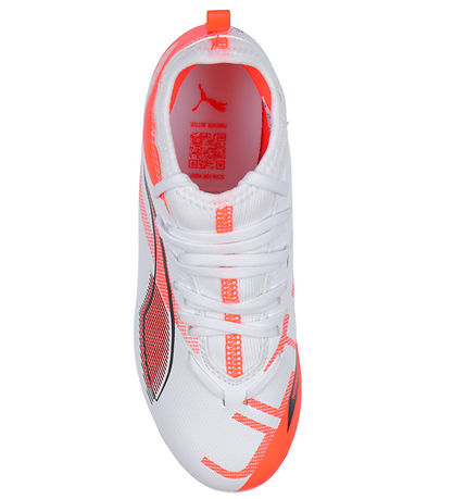Puma Fußballschuhe - Ultra 5 Match FG/AG Jr - Weiß/Schwarz/Glühe