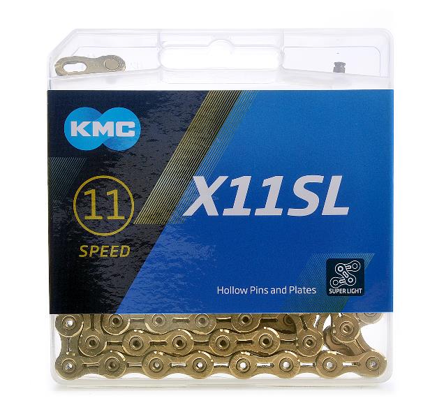 KMC super light KædeX11SL 118L Guld 11 speed